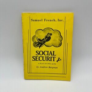 Social Security Play by Andrew Bergman Samuel French Inc. Two‎ Acts